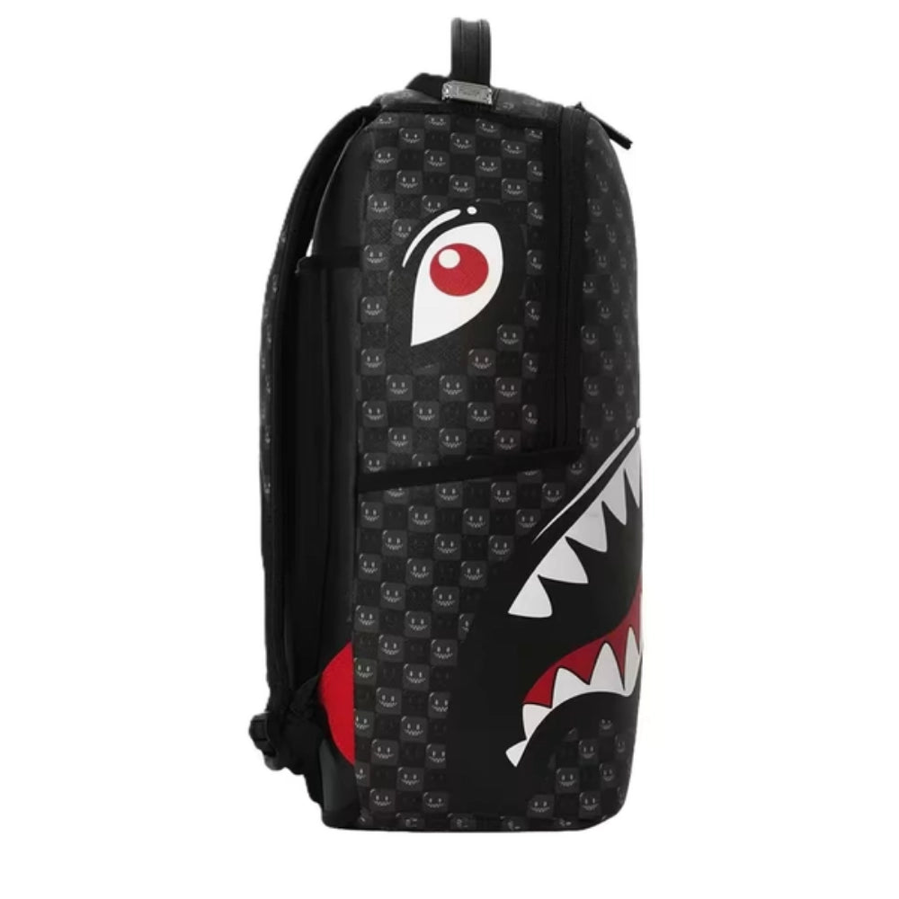 Zaino Sprayground Sharks in Paris WTF Bubbly Black Check – Ecopelle Unisex
