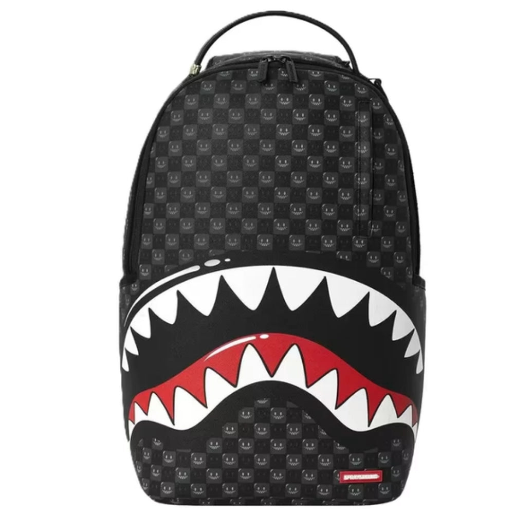 Zaino Sprayground Sharks in Paris WTF Bubbly Black Check – Ecopelle Unisex