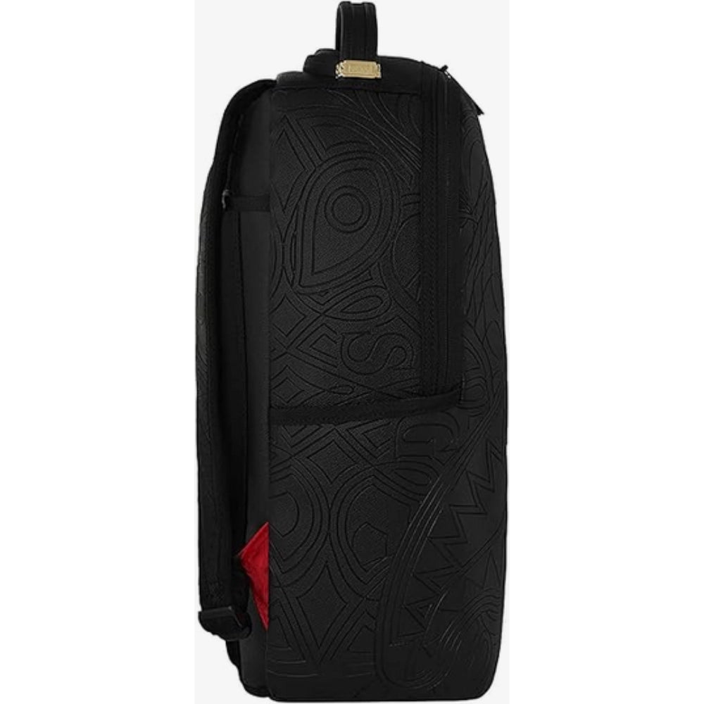 SPRAYGROUND Zaino Uomo Monogramma Tonale In Rilievo E Squalo – Black