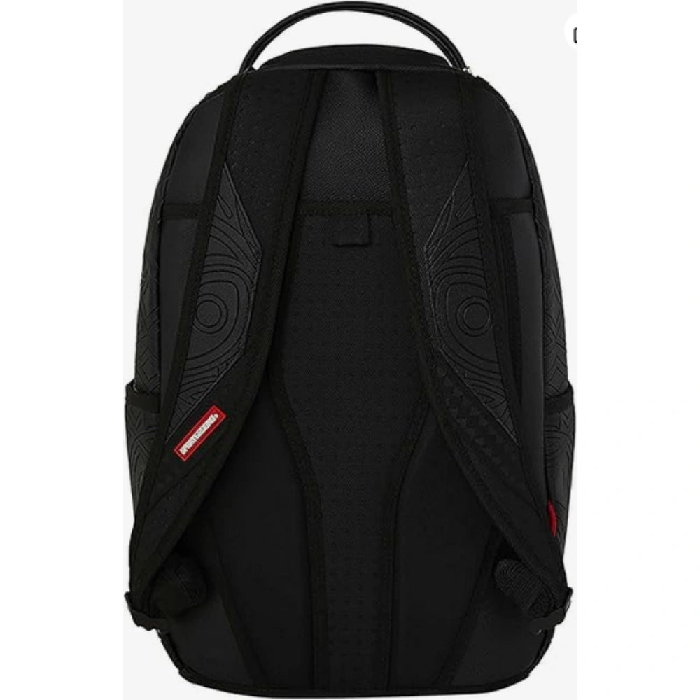 SPRAYGROUND Zaino Uomo Monogramma Tonale In Rilievo E Squalo – Black