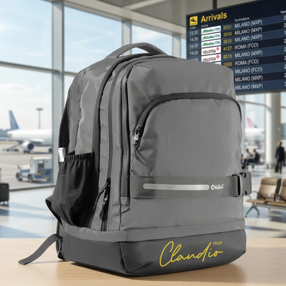 beSmart Fly Smart - Zaino Bagaglio a Mano Low Cost 2026 Grigio | 4 Misure in 1 Zaino